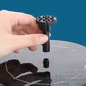 Sherem Solar Powered Water Fountain steps to use